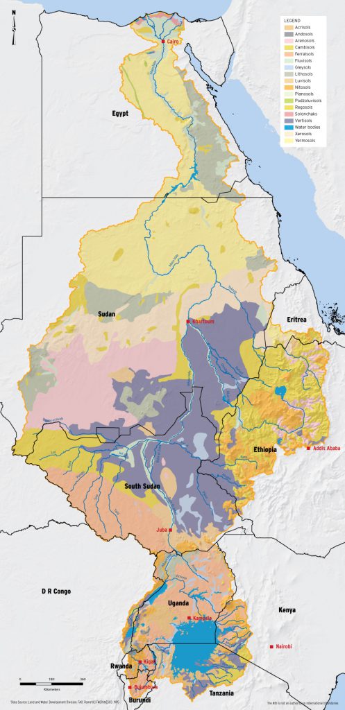 Soil Types In The Basin – Nile Basin Water Resources Atlas